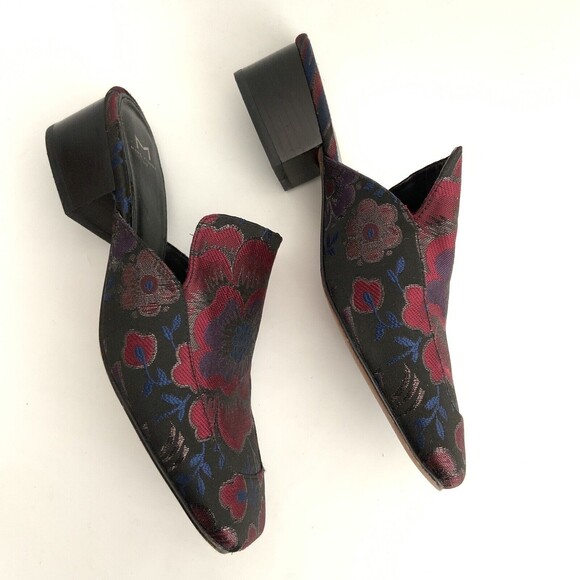 Marc Fisher LTD Lailey2 Jacquard Slip-on Mules Red Floral 8 - Picture 5 of 12